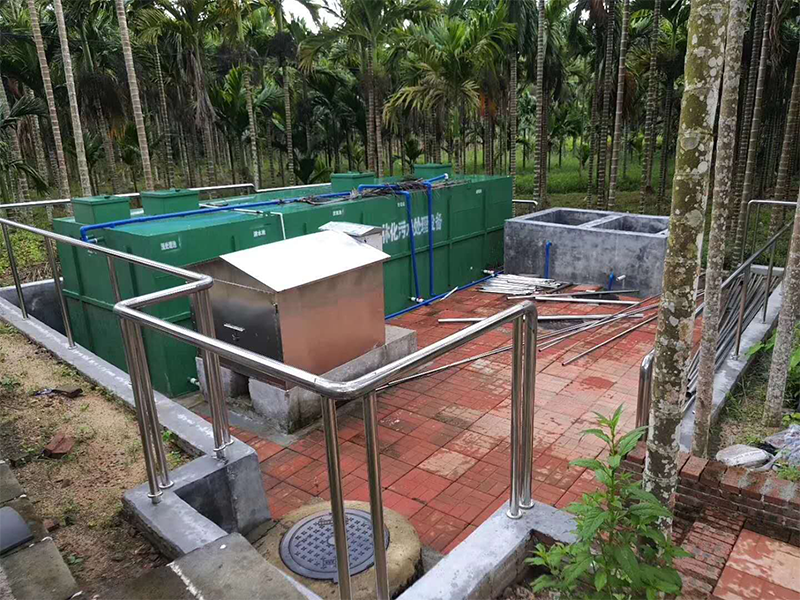 海南省文昌市椰子制品廠污水處理安裝現(xiàn)場